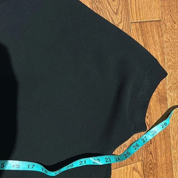 Calvin Klein high neck chiffon blouse Black Sz M - Picture 5 of 12